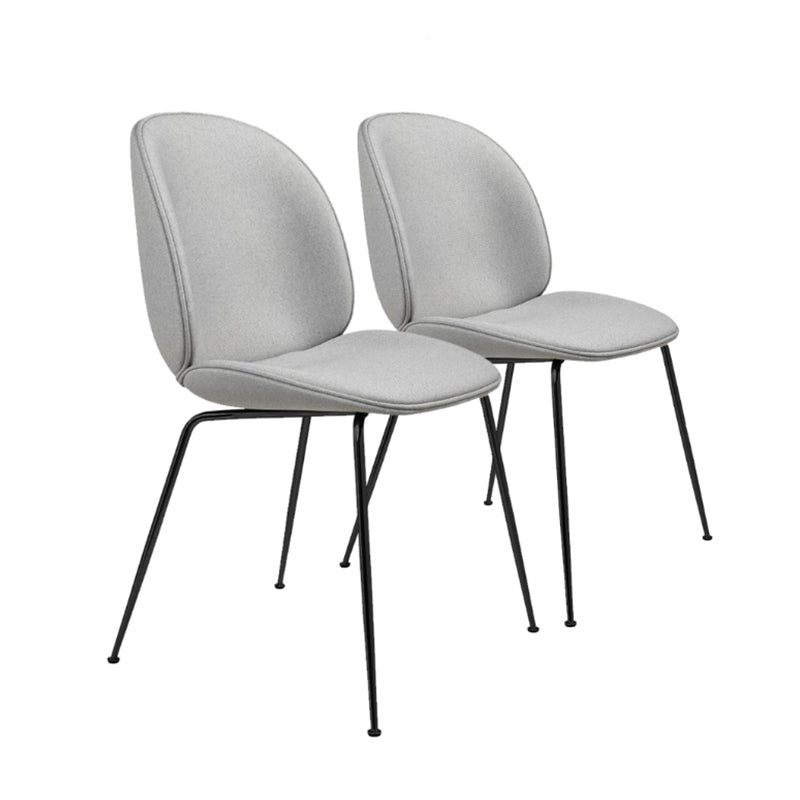 Saturn Upholstered Grey Dining Chair (Set of 2)